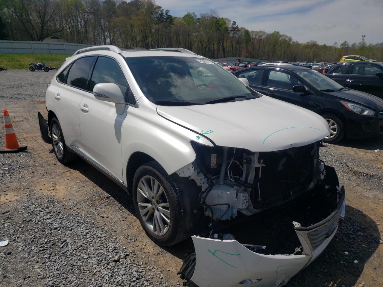 LEXUS RX 350 2013 with VIN 2T2ZK1BA2DC124128 - Photo from auction