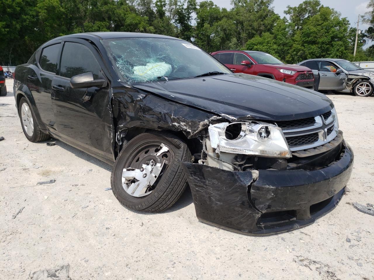 DODGE AVENGER SE 2013 with VIN 1C3CDZAB4DN632423 - Photo from auction