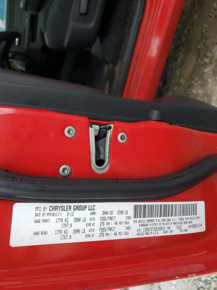 Photo 10 from auction – 2012 DODGE RAM 1500 S with VIN 1C6RD7GT3CS249610