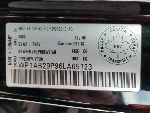Photo 10 from auction – 2006 PORSCHE CAYENNE S with VIN WP1AB29P96LA65123