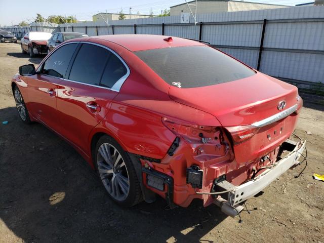 Photo 3 from auction – 2021 INFINITI Q50 SENSOR with VIN JN1EV7CP2MM700807