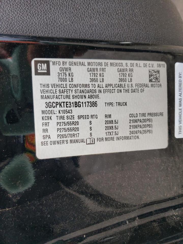 Photo 10 from auction – 2011 CHEVROLET SILVERADO with VIN 3GCPKTE31BG117386