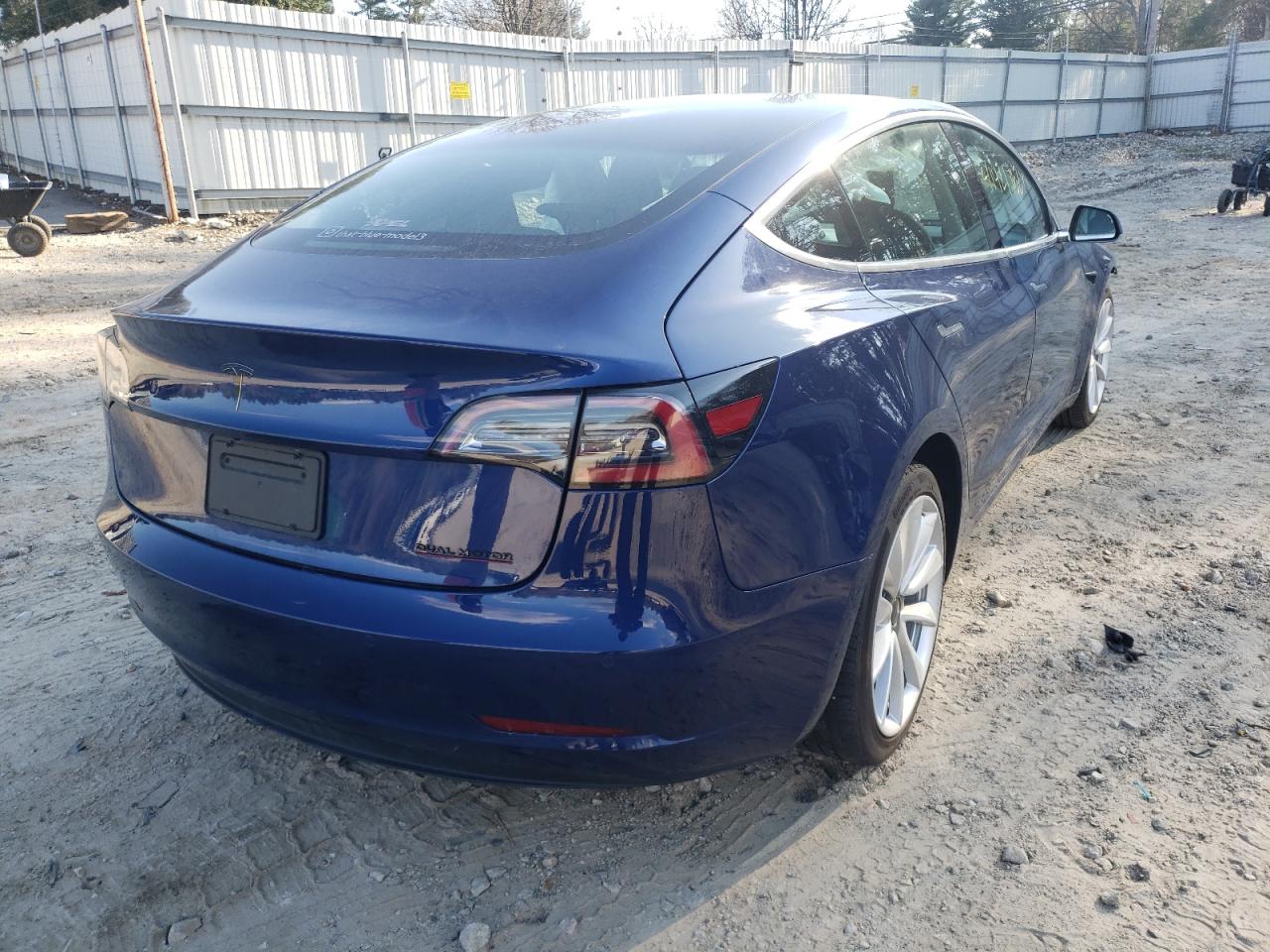 Photo 4 from auction – 2020 TESLA MODEL 3 with VIN 5YJ3E1EC4LF586862
