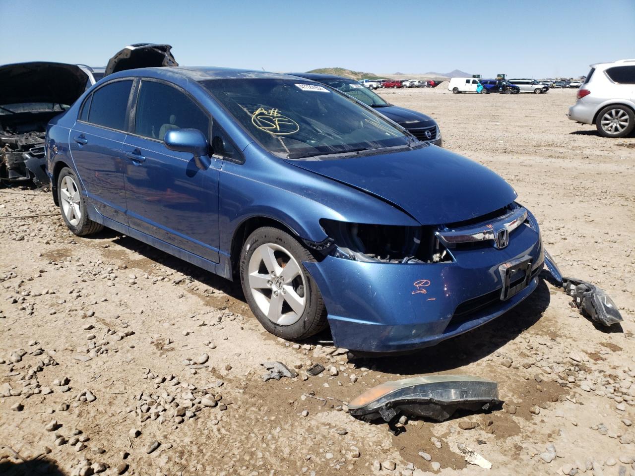 HONDA CIVIC EX 2007 with VIN JHMFA16887S000495 - Photo from auction