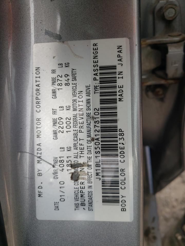 Photo 10 from auction – 2010 MAZDA 3 S with VIN JM1BL1S50A1278102