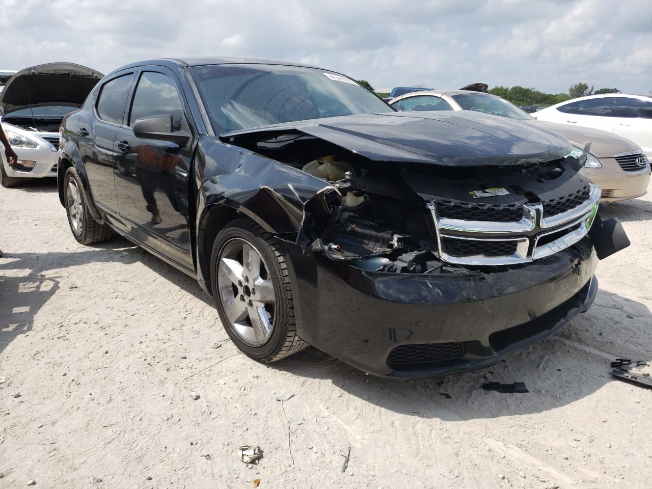 DODGE AVENGER SE 2012 with VIN 1C3CDZAB4CN323176 - Photo from auction