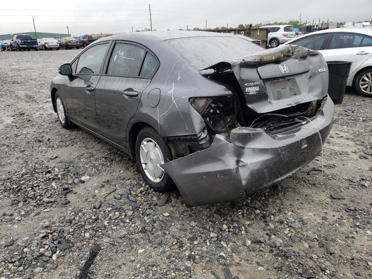 Photo 3 from auction – 2012 HONDA CIVIC HF with VIN 2HGFB2F61CH556931