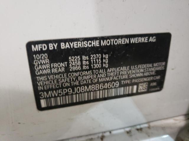 Photo 10 from auction – 2021 BMW 330XE with VIN 3MW5P9J08M8B64609