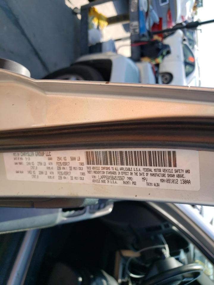 Photo 10 from auction – 2011 JEEP LIBERTY LI with VIN 1J4PP5GK5BW515567