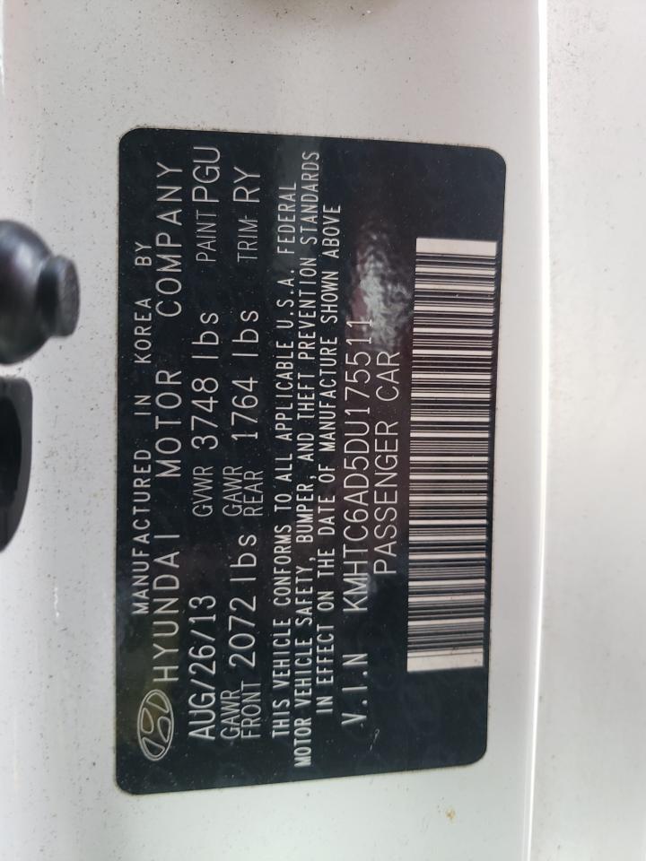 Photo 10 from auction – 2013 HYUNDAI VELOSTER with VIN KMHTC6AD5DU175511