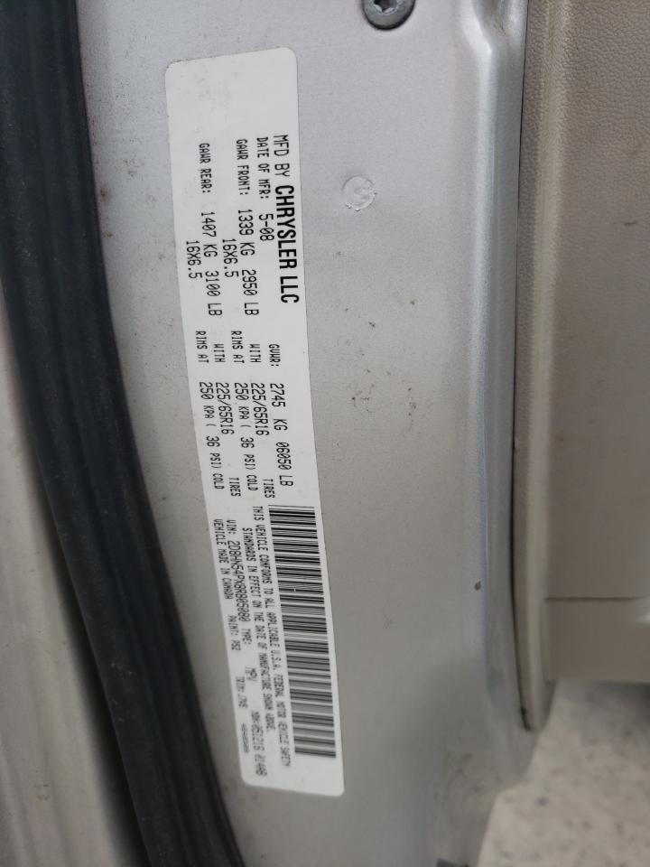 Photo 10 from auction – 2008 DODGE GRAND CARA with VIN 2D8HN54PX8R805080