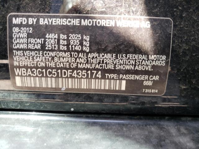 Photo 10 from auction – 2013 BMW 328 I SULE with VIN WBA3C1C51DF435174