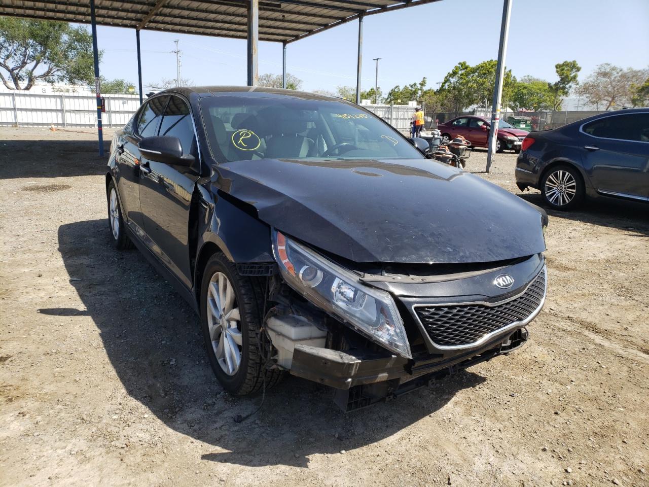 KIA OPTIMA EX 2014 with VIN 5XXGN4A75EG283858 - Photo from auction