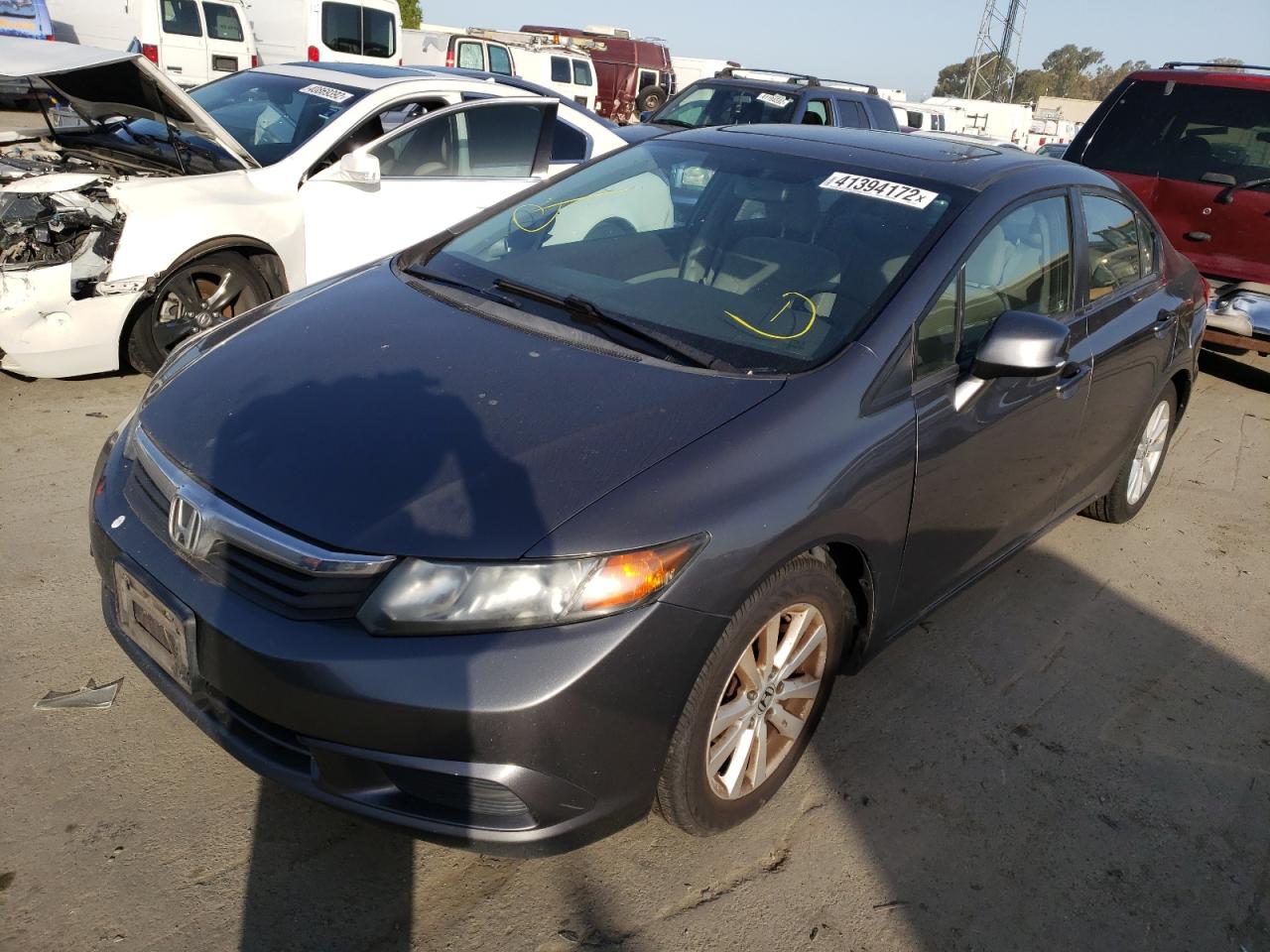 Photo 2 from auction – 2012 HONDA CIVIC EX with VIN 19XFB2F81CE375517