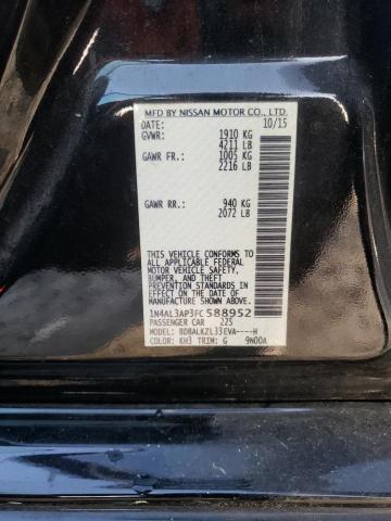 Photo 10 from auction – 2015 NISSAN ALTIMA 2.5 with VIN 1N4AL3AP3FC588952