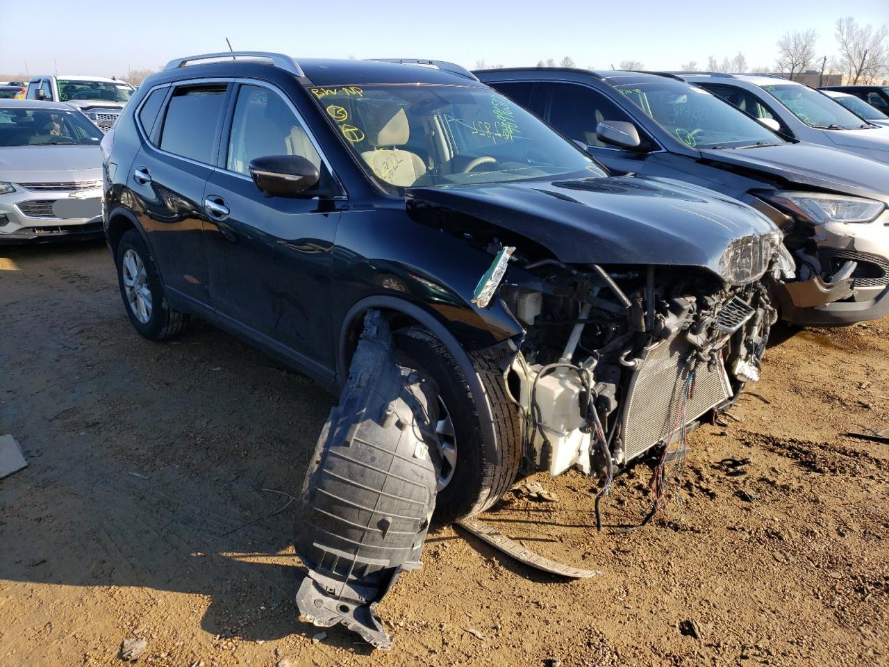 NISSAN ROGUE S 2015 with VIN KNMAT2MV9FP523904 - Photo from auction
