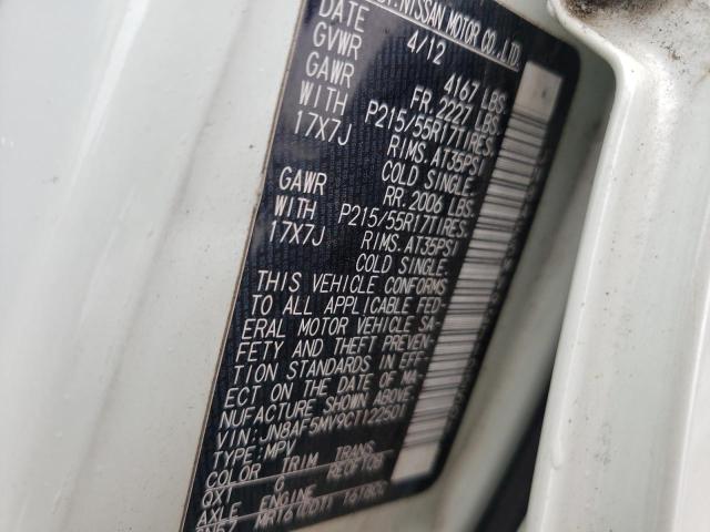 Photo 10 from auction – 2012 NISSAN JUKE S with VIN JN8AF5MV9CT122501