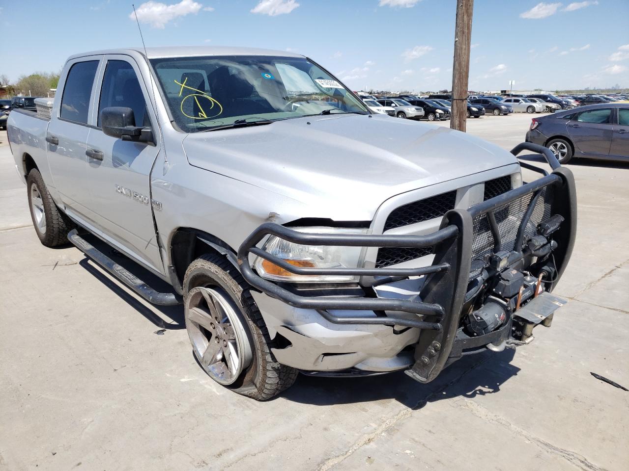 DODGE RAM 1500 S 2012 with VIN 1C6RD7KT7CS223521 - Photo from auction