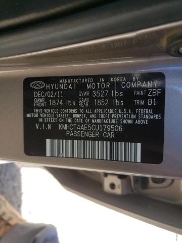 Photo 10 from auction – 2012 HYUNDAI ACCENT GLS with VIN KMHCT4AE5CU179506