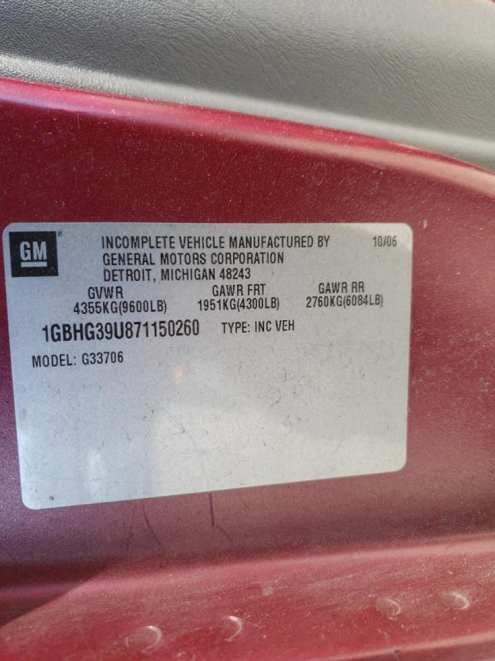 Photo 10 from auction – 2007 CHEVROLET EXPRESS with VIN 1GBHG39U871150260