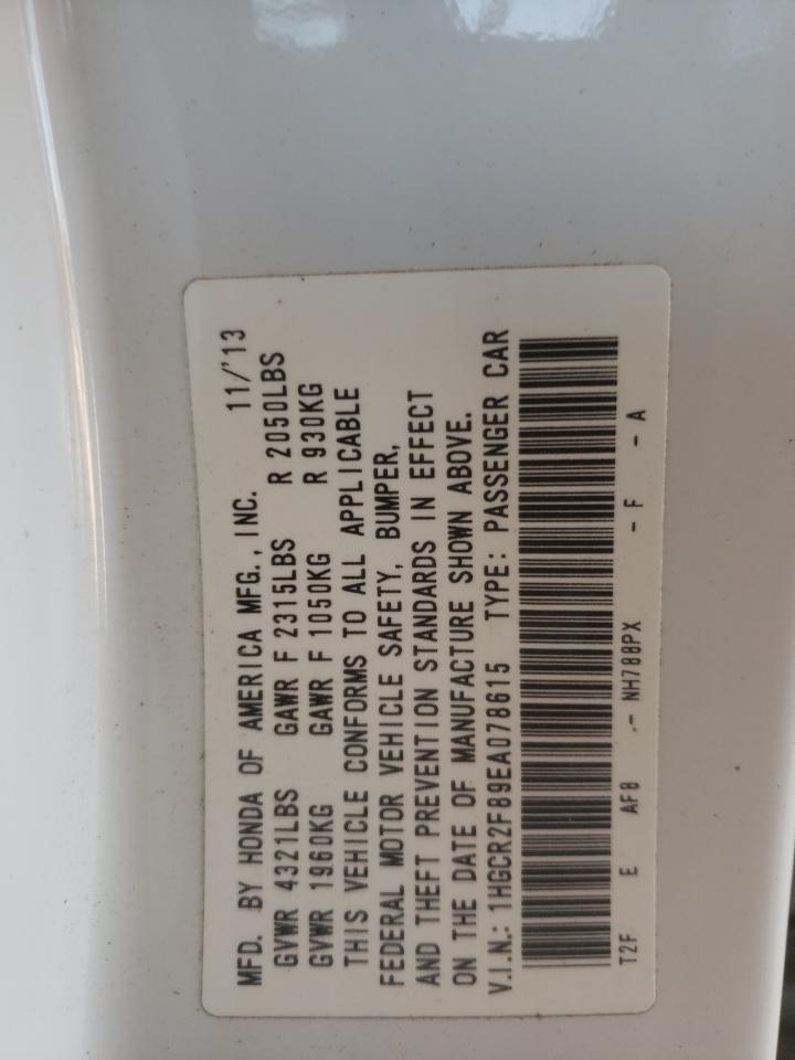 Photo 10 from auction – 2014 HONDA ACCORD EXL with VIN 1HGCR2F89EA078615