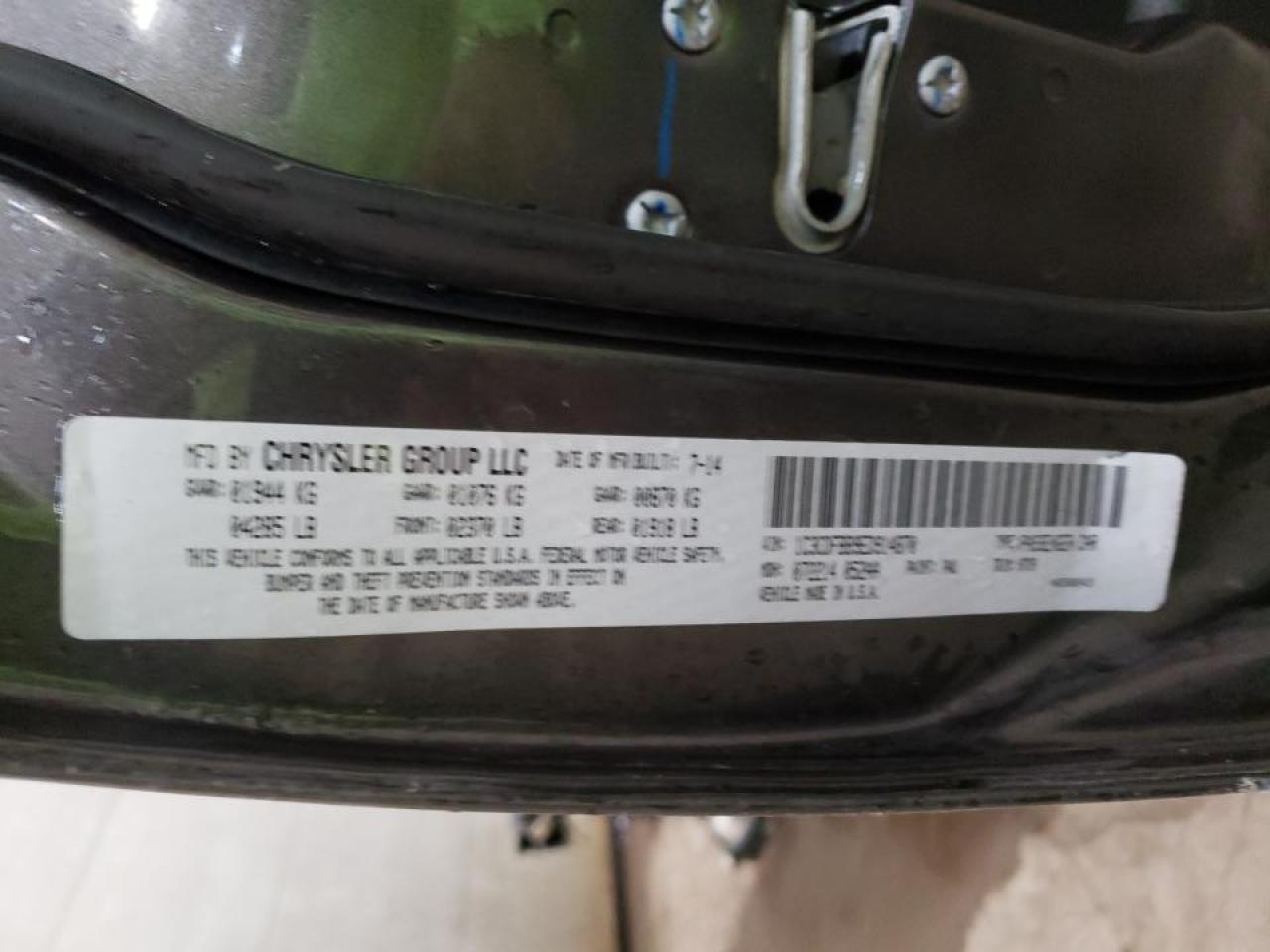 Photo 10 from auction – 2014 DODGE DART SXT with VIN 1C3CDFBB9ED914870