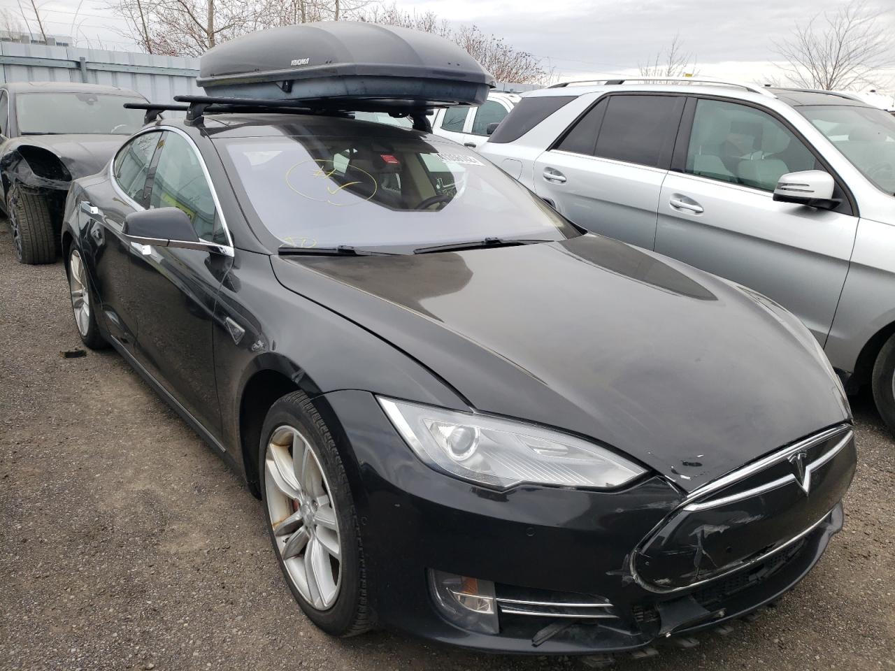 TESLA MODEL S 2014 with VIN 5YJSA1H28EFP63071 - Photo from auction