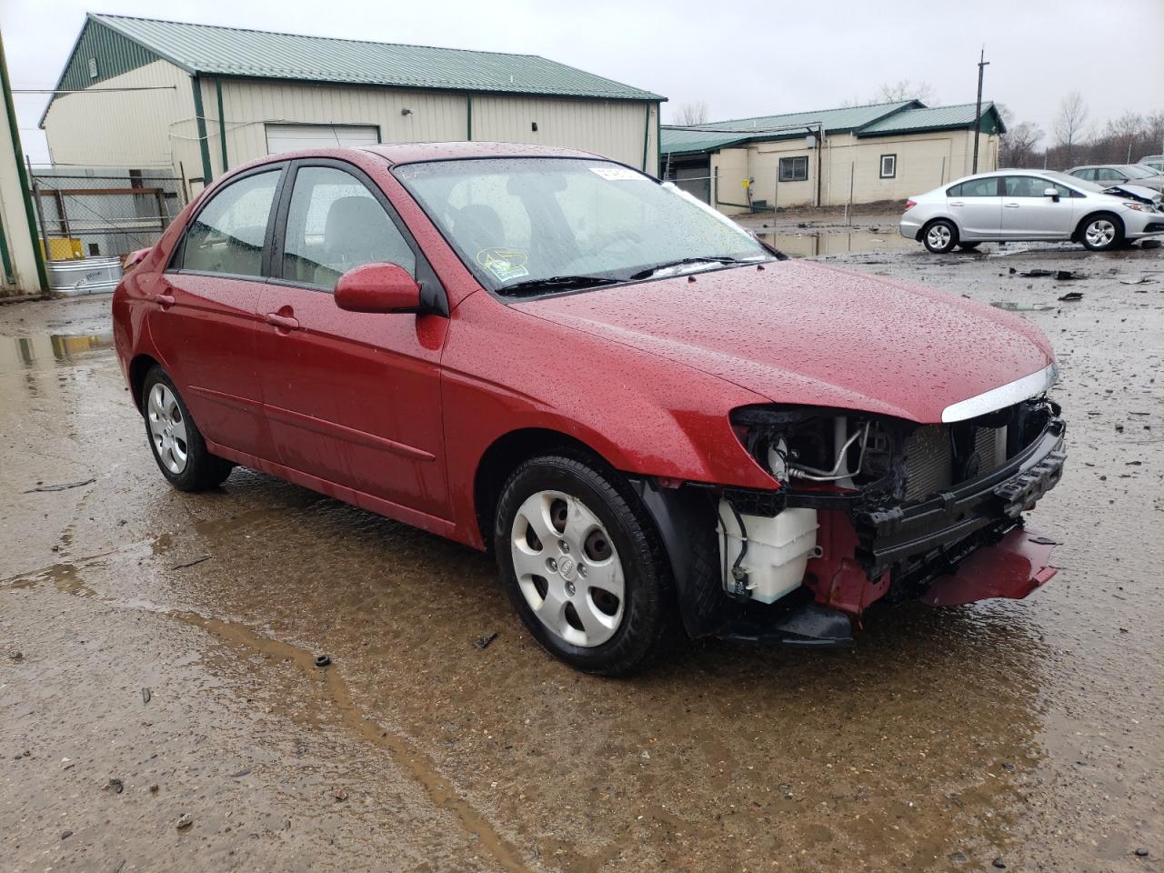KIA SPECTRA EX 2009 with VIN KNAFE221895645179 - Photo from auction