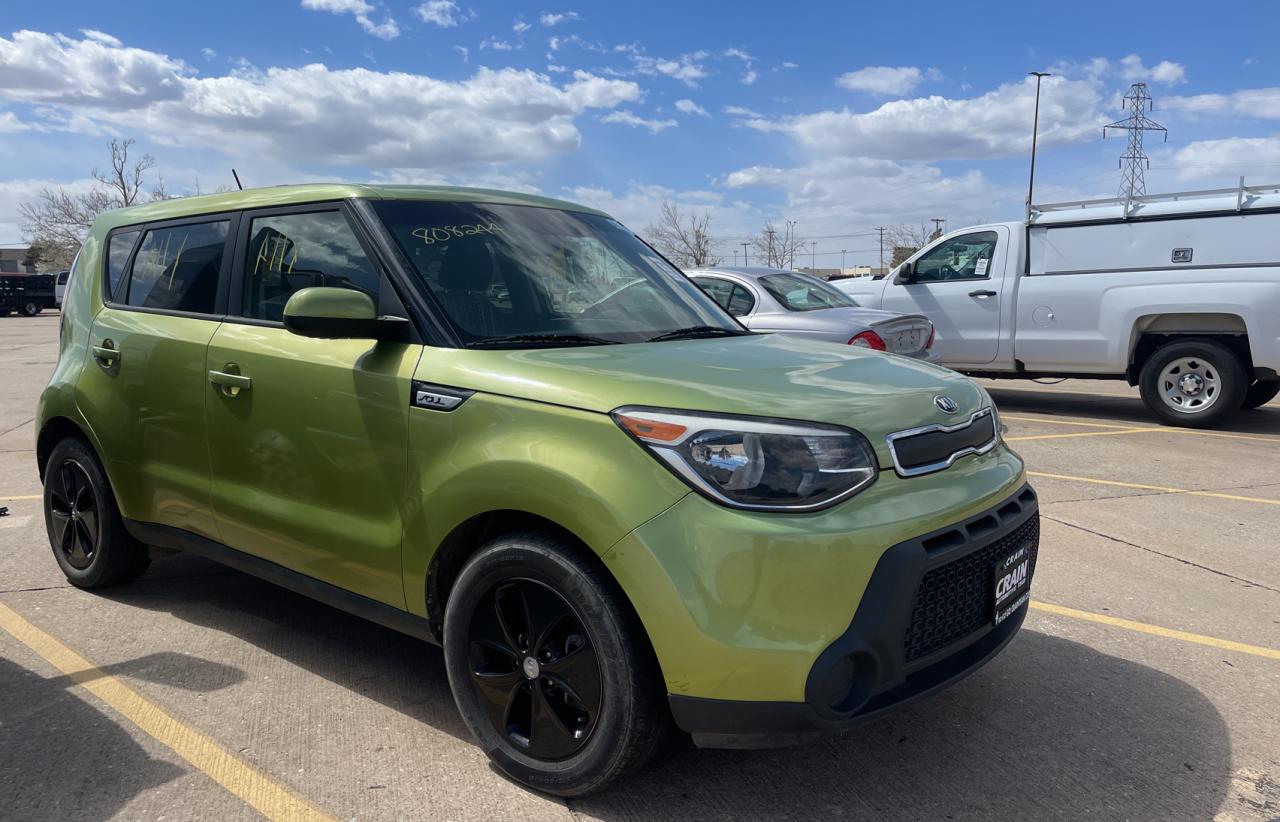 KIA SOUL 2015 with VIN KNDJN2A2XF7808244 - Photo from auction