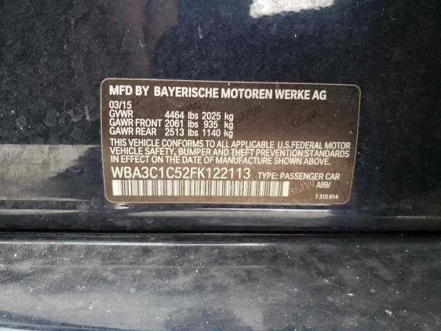 Photo 10 from auction – 2015 BMW 328 I SULE with VIN WBA3C1C52FK122113