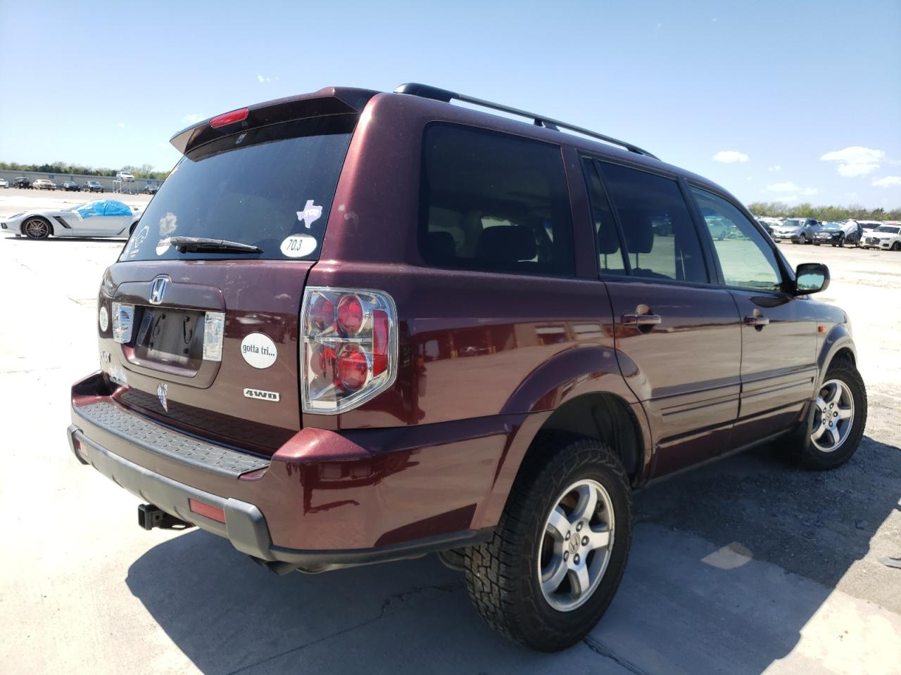 Photo 4 from auction – 2007 HONDA PILOT EXL with VIN 5FNYF18597B029807