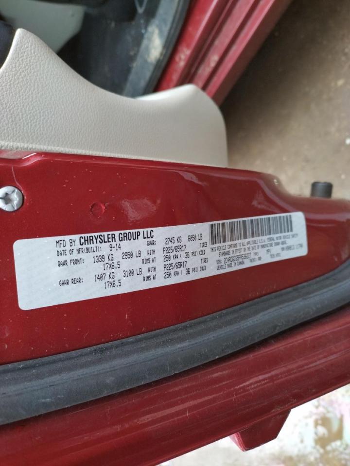 Photo 10 from auction – 2015 DODGE GRAND CARA with VIN 2C4RDGCG5FR536227