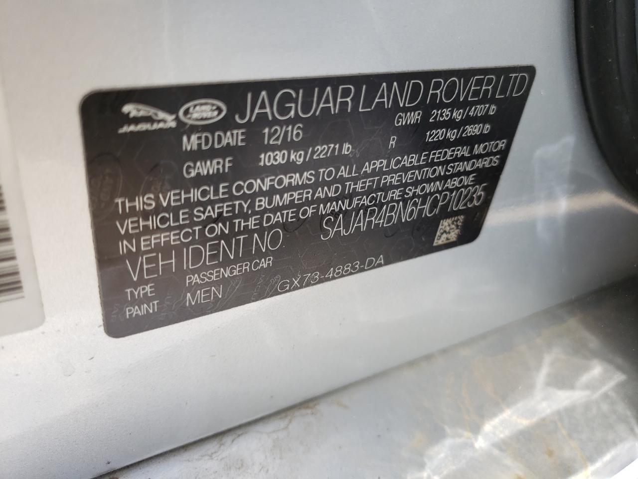 Фото 10 с аукциона – 2017 JAGUAR XE с VIN SAJAR4BN6HCP10235