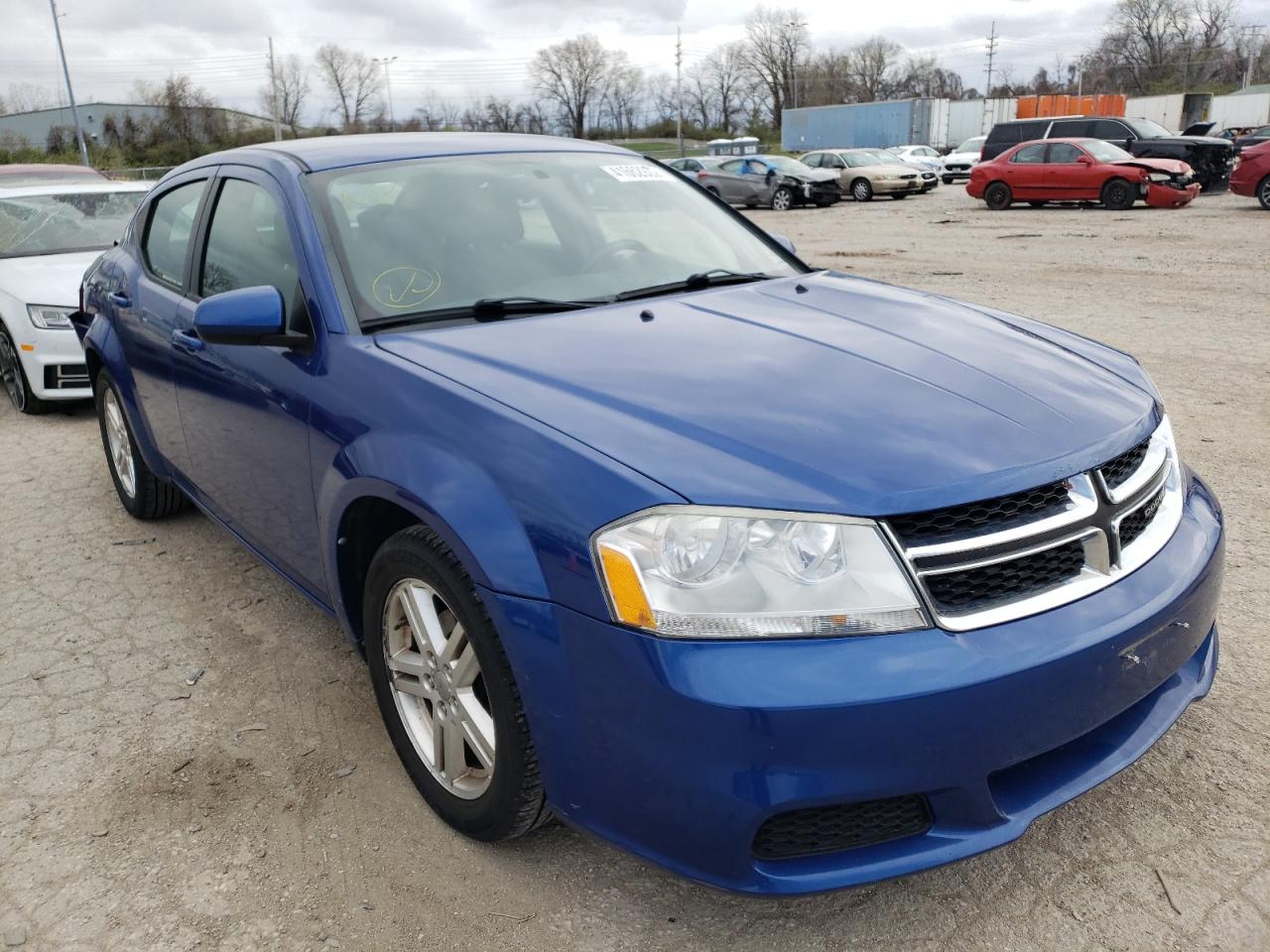 DODGE AVENGER SX 2012 with VIN 1C3CDZCB5CN201391 - Photo from auction