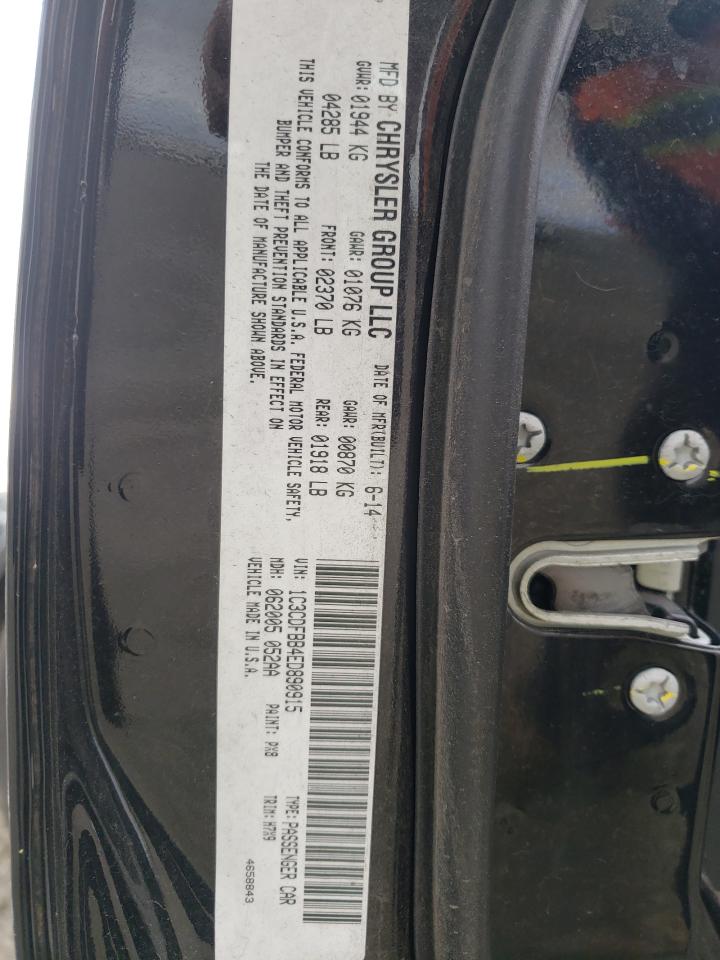 Photo 10 from auction – 2014 DODGE DART SXT with VIN 1C3CDFBB4ED890915
