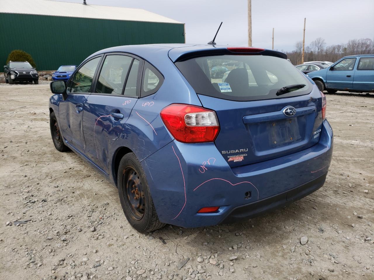 Photo 3 from auction – 2014 SUBARU IMPREZA with VIN JF1GPAA60E8222314