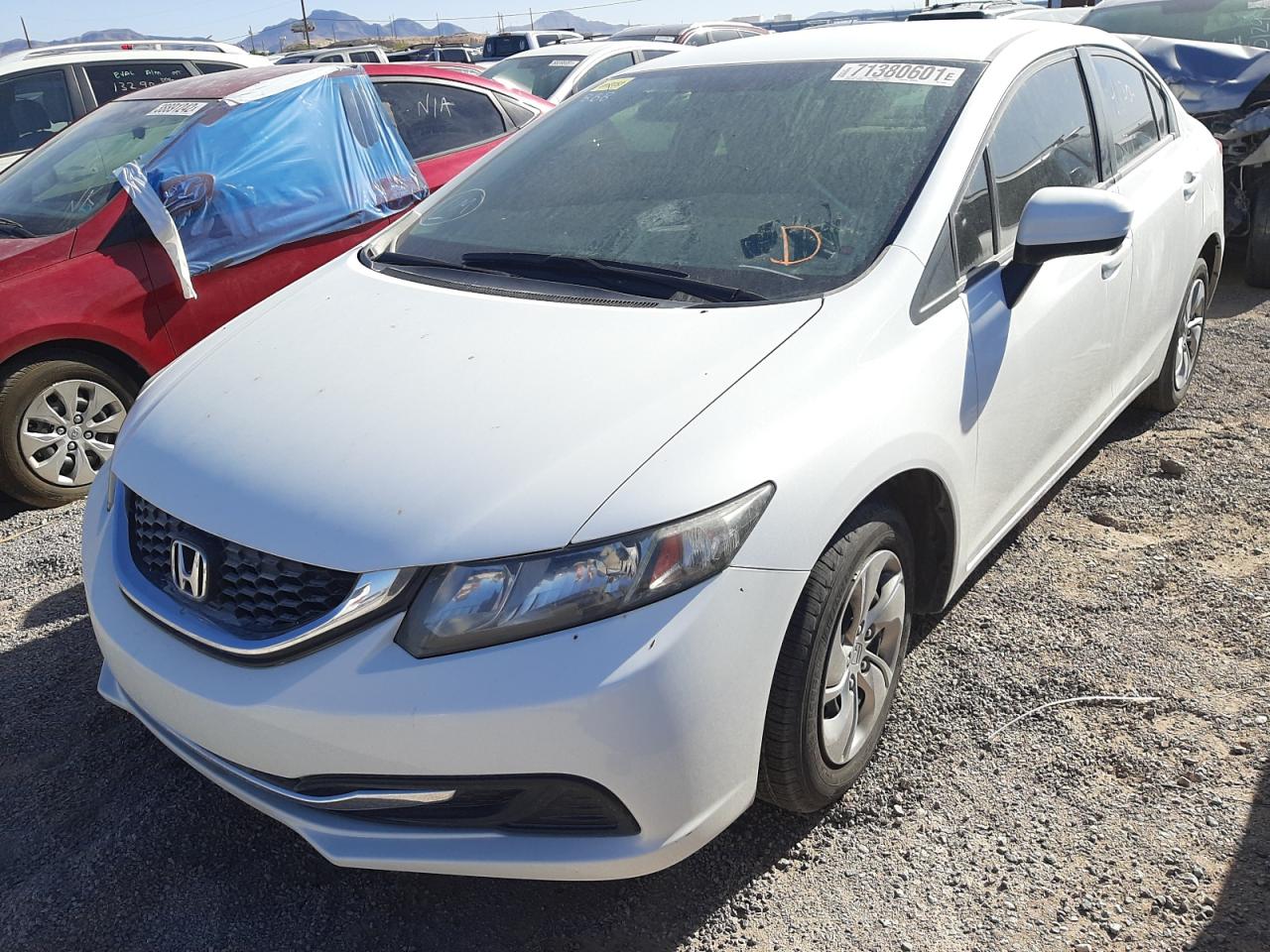 Photo 2 from auction – 2014 HONDA CIVIC LX with VIN 19XFB2F5XEE019950