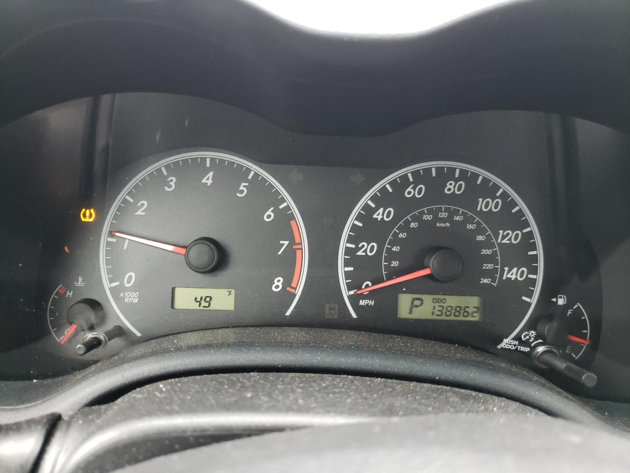 Photo 8 from auction – 2009 TOYOTA COROLLA BA with VIN 2T1BU40E09C110064