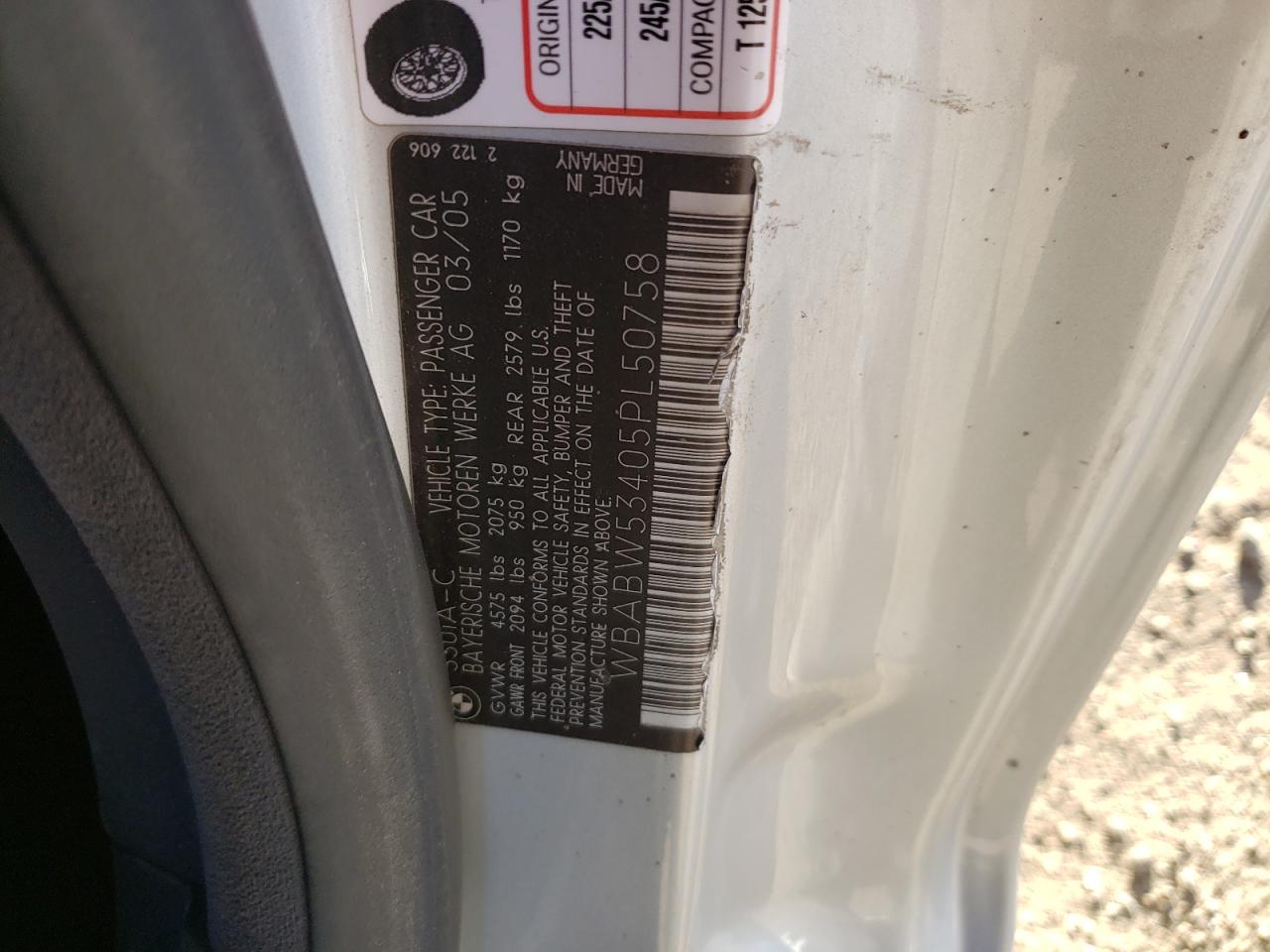 Zdjęcie 10 z aukcji – 2005 BMW 330 CI z VIN WBABW53405PL50758