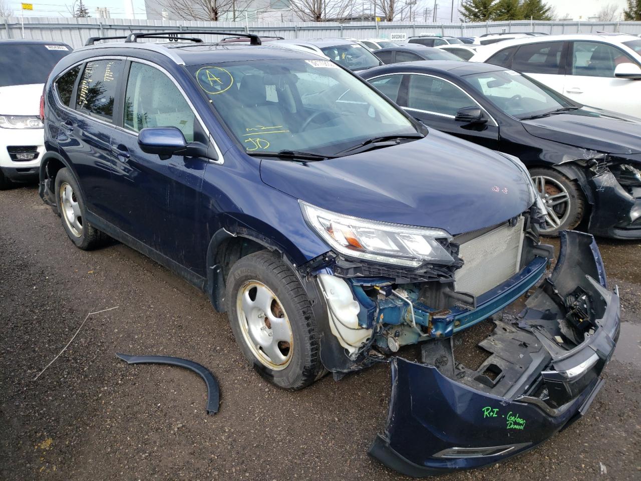 HONDA CR-V EX 2016 with VIN 2HKRM4H58GH113016 - Photo from auction