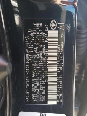Photo 10 from auction – 2014 TOYOTA COROLLA L with VIN 2T1BURHE0EC074694
