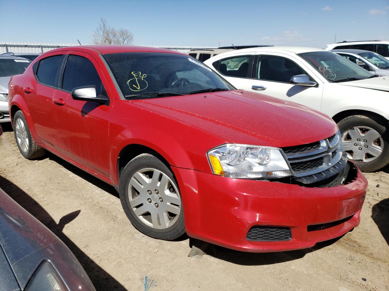 DODGE AVENGER SE 2013 with VIN 1C3CDZAG4DN748409 - Photo from auction