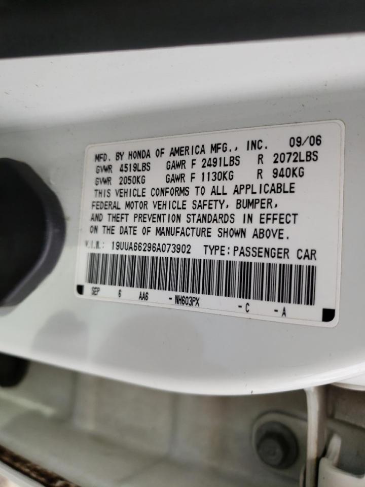 Photo 10 from auction – 2006 ACURA 3.2TL with VIN 19UUA66296A073902