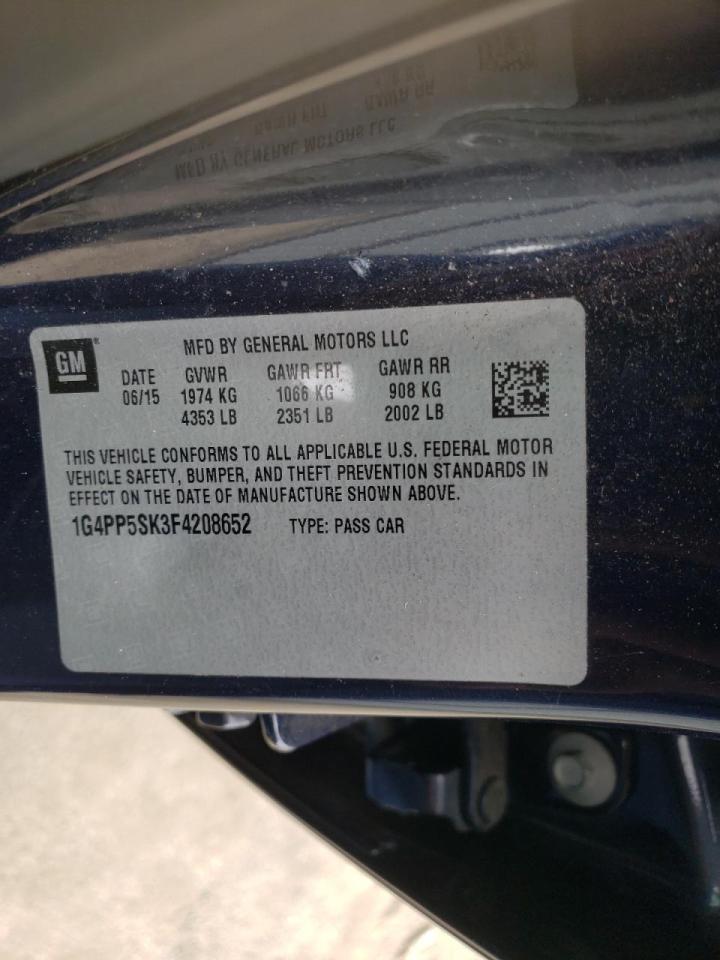 Photo 10 from auction – 2015 BUICK VERANO with VIN 1G4PP5SK3F4208652