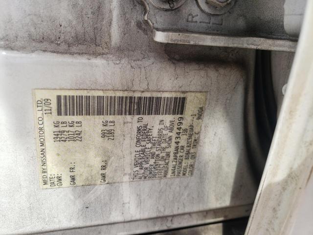Photo 10 from auction – 2010 NISSAN ALTIMA BAS with VIN 1N4AL2AP8AN434499
