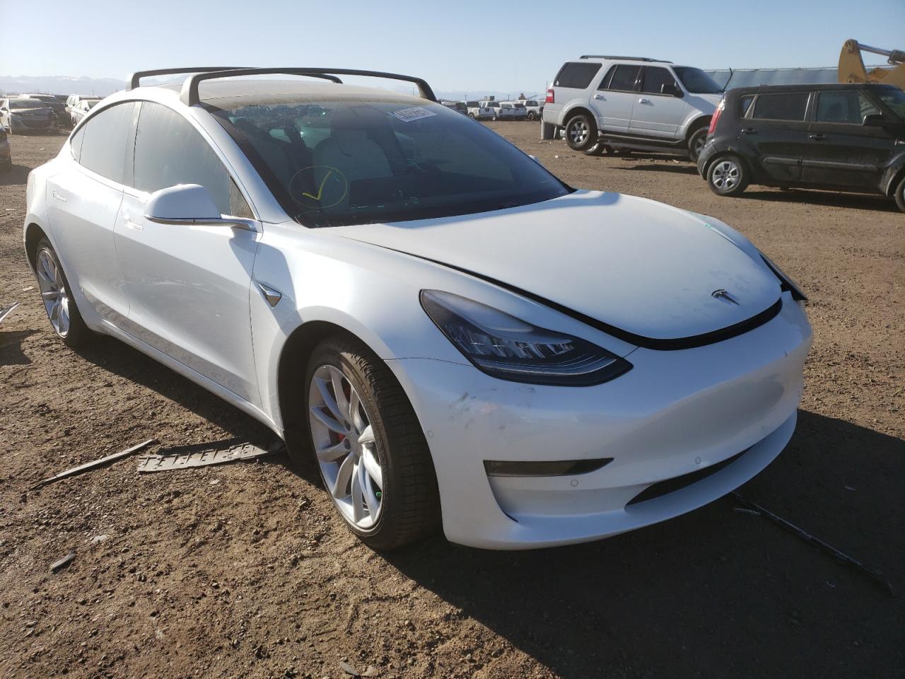 TESLA MODEL 3 2020 with VIN 5YJ3E1EC3LF603568 - Photo from auction