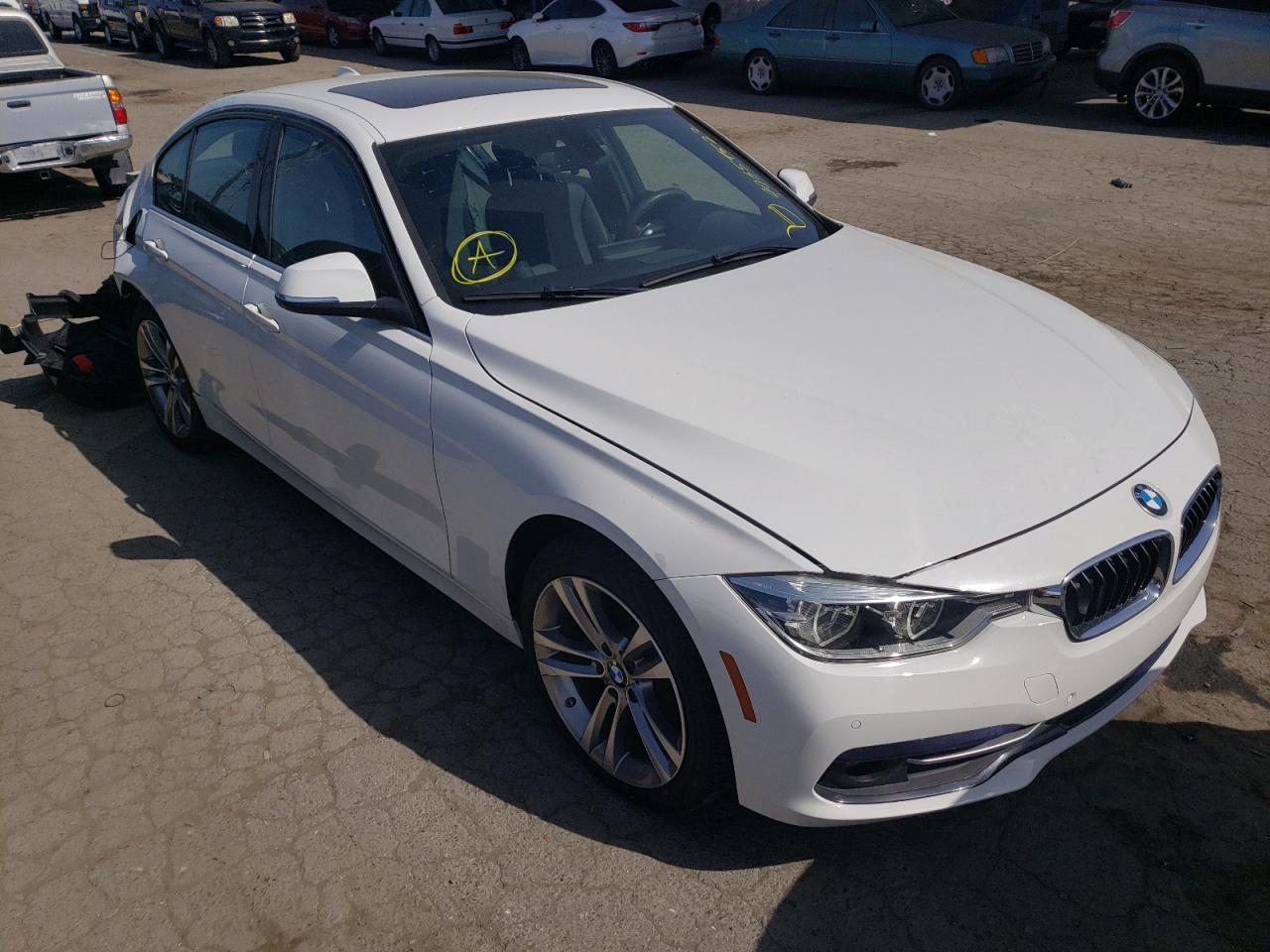 BMW 330 I 2017 with VIN WBA8B9G58HNU50848 - Photo from auction