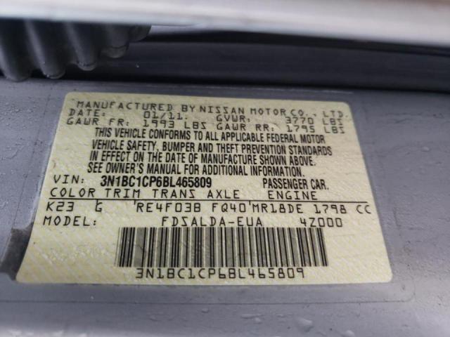 صورة رقم 10 من المزاد - 2011 NISSAN VERSA S مع VIN 3N1BC1CP6BL465809