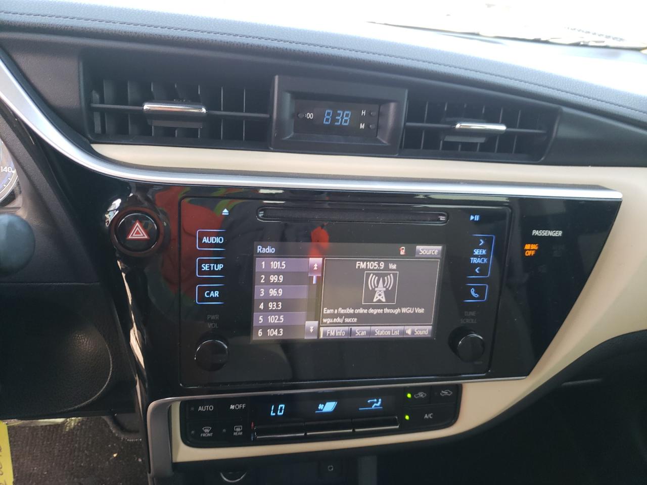 Photo 20 from auction – 2017 TOYOTA COROLLA L with VIN 2T1BURHE9HC920096