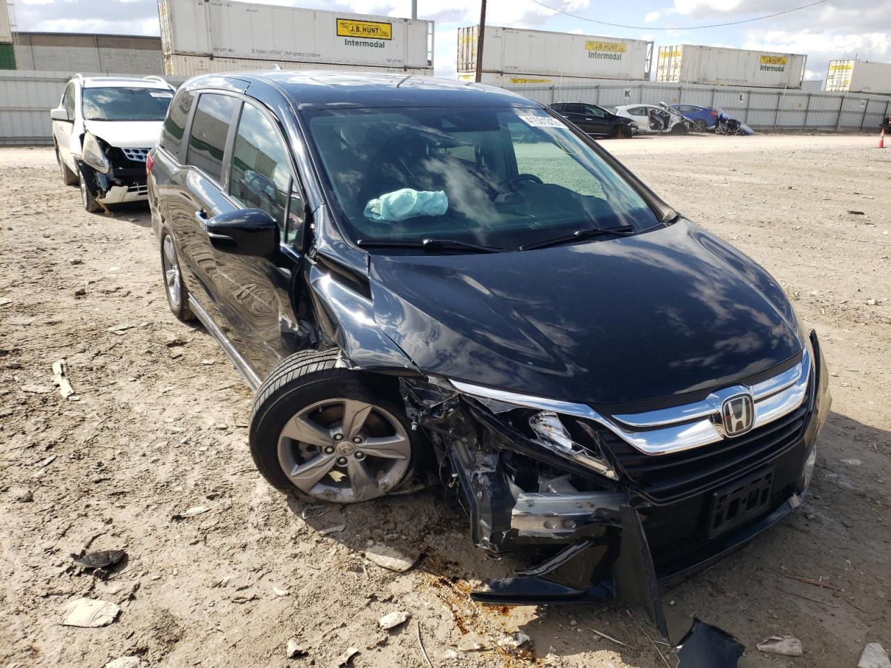 HONDA ODYSSEY EX 2018 with VIN 5FNRL6H70JB080499 - Photo from auction